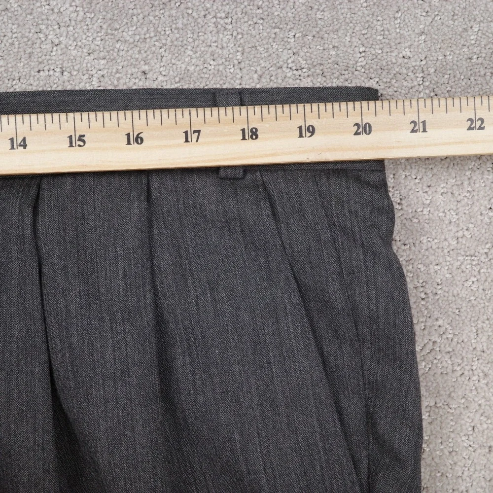 Ralph Ralph Lauren Suit Men 46 40W 26L Charcoal Gray Herringbone Career Wool‎